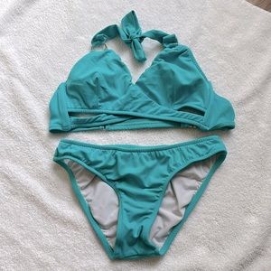 Venus Strappy Aqua Crosses Swim Suit. C cup and 2 bottoms